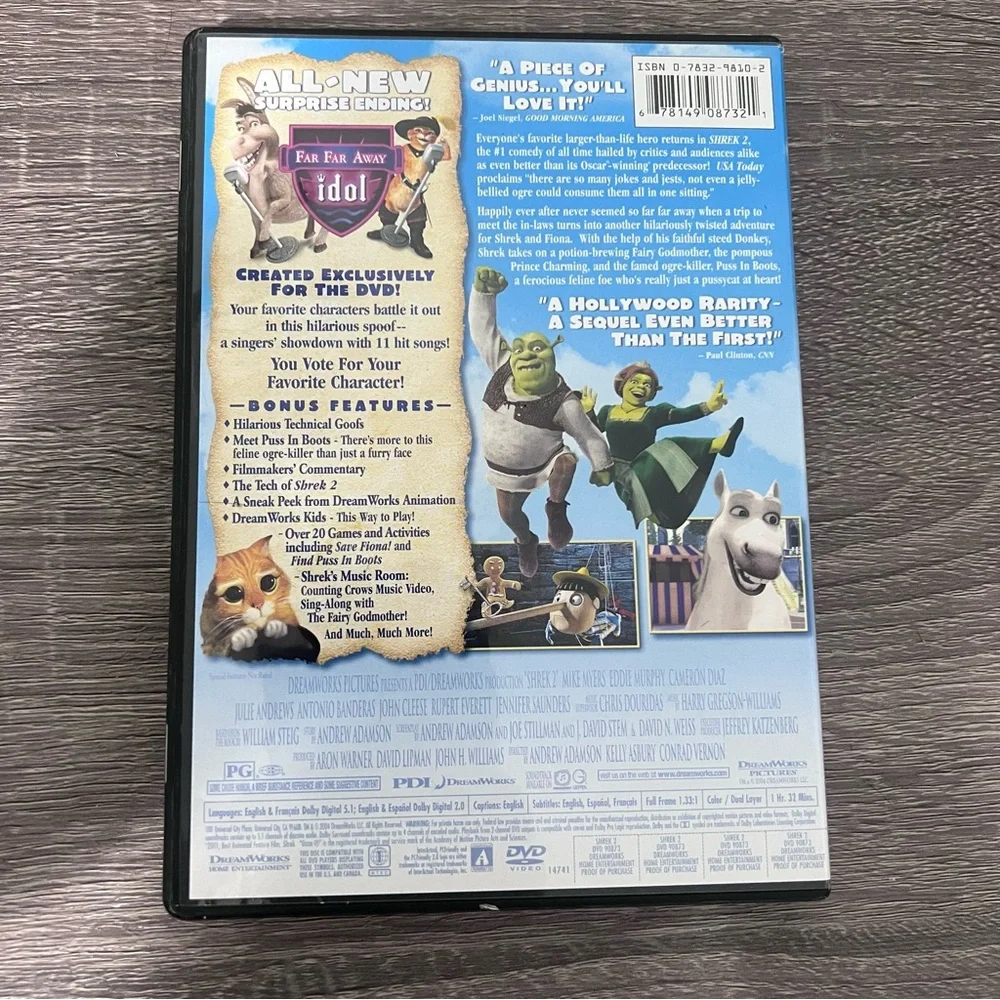 Shrek 2 DVD Full Screen Edition
